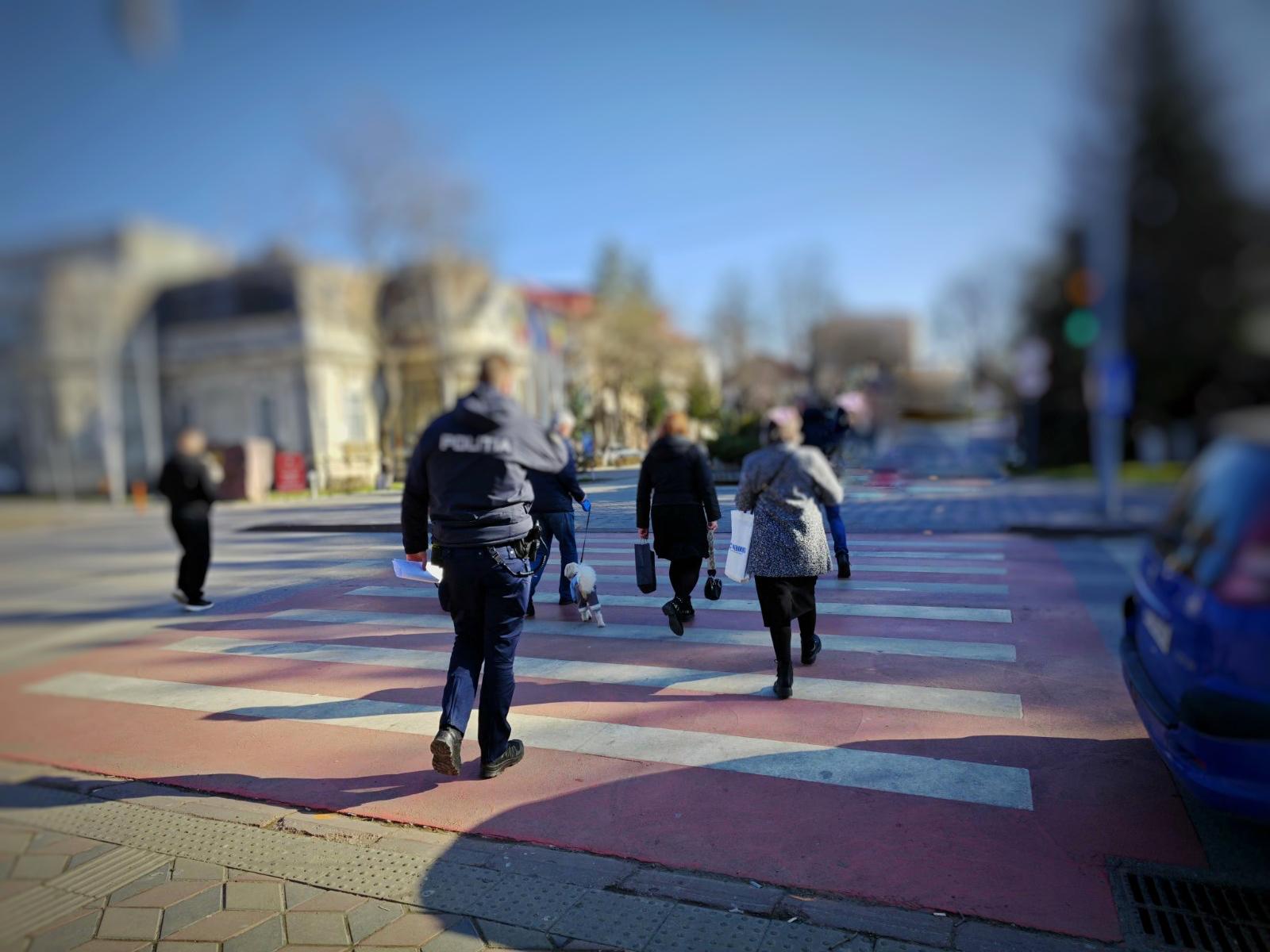 Polițiștii au stat o săptămână cu ochii pe pietoni, peste 130 au fost iertați 