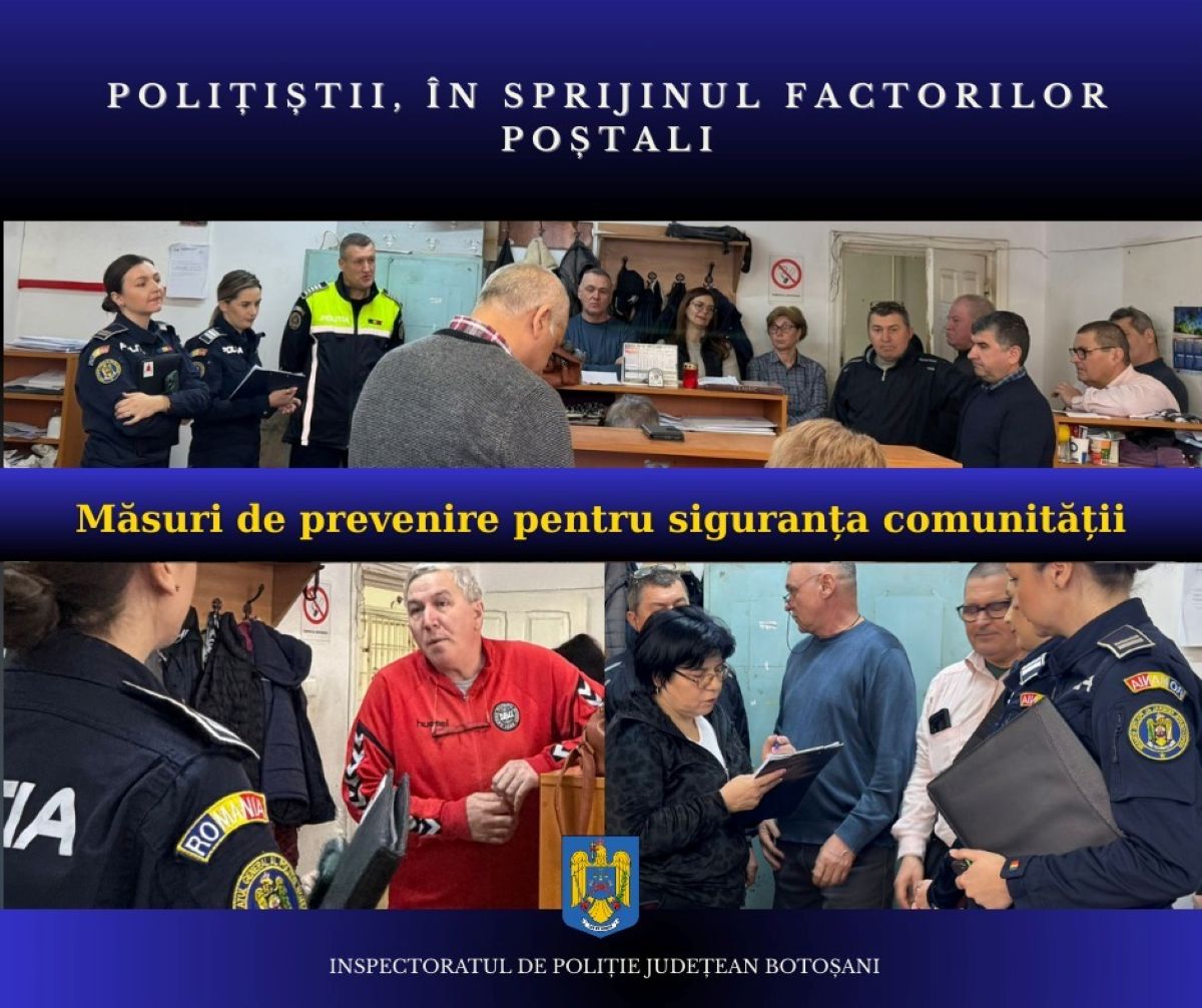 Poștașii învățați să nu cadă în capcana hoților 