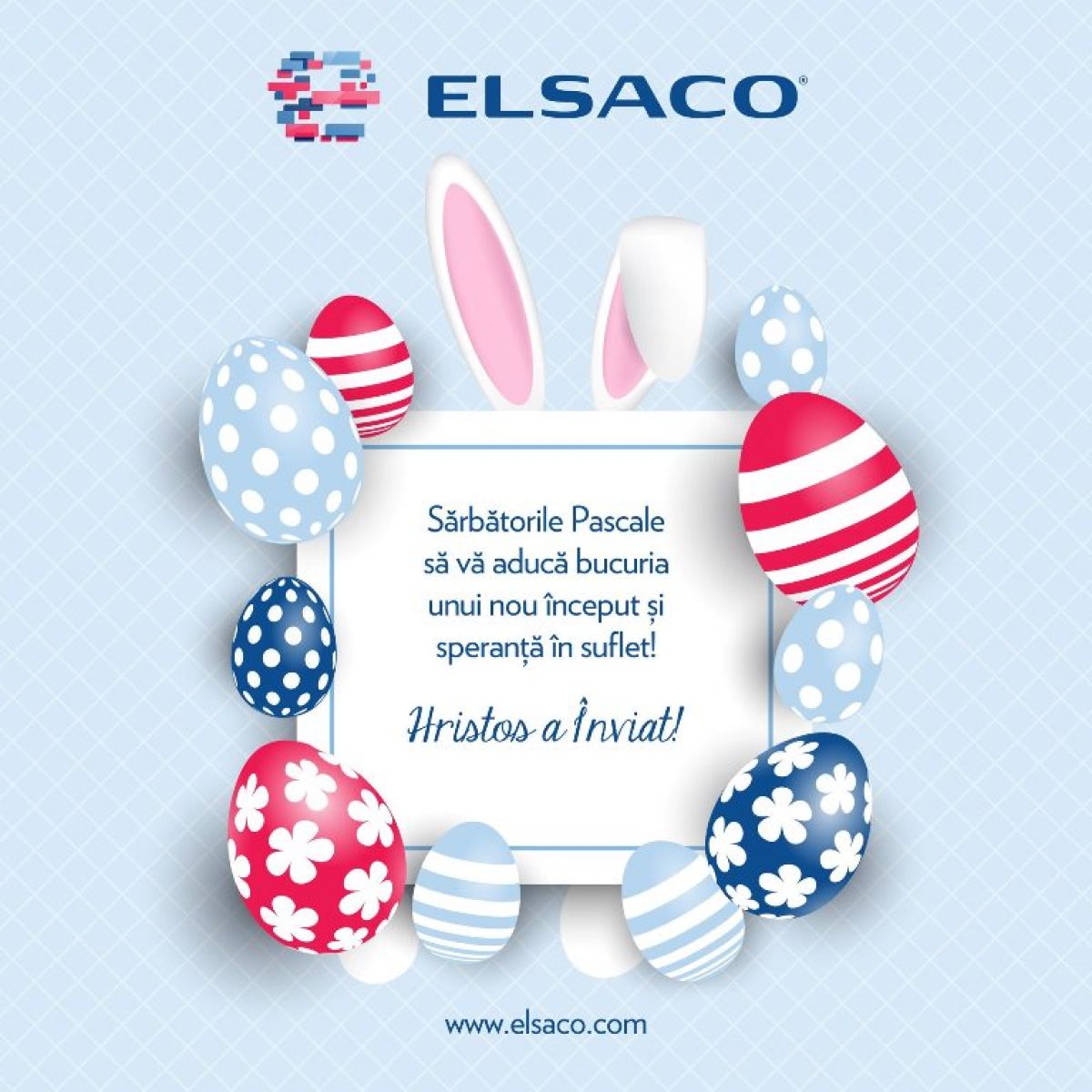 Felicitare Paști Elsaco