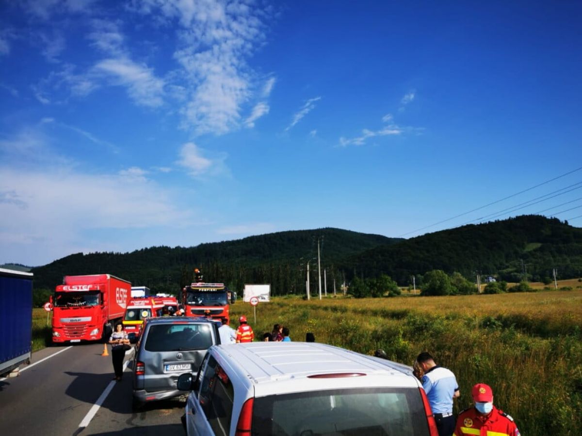 ACCIDENT cu 15 persoane implicate, a fost activat Planul Roșu de Intervenție