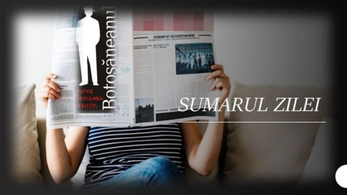 12 aprilie: Raluca Curelariu la Botoșăneanul TV, amenzi la un pas să fie anulate și botoșănean șef la Finanțele regionale