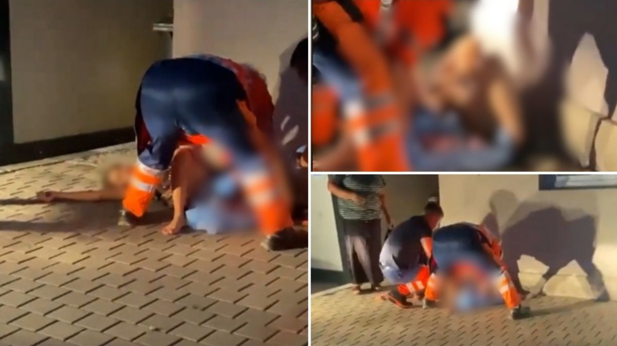 O femeie a născut pe trotuar, ar fi fost dată afară din spital – VIDEO