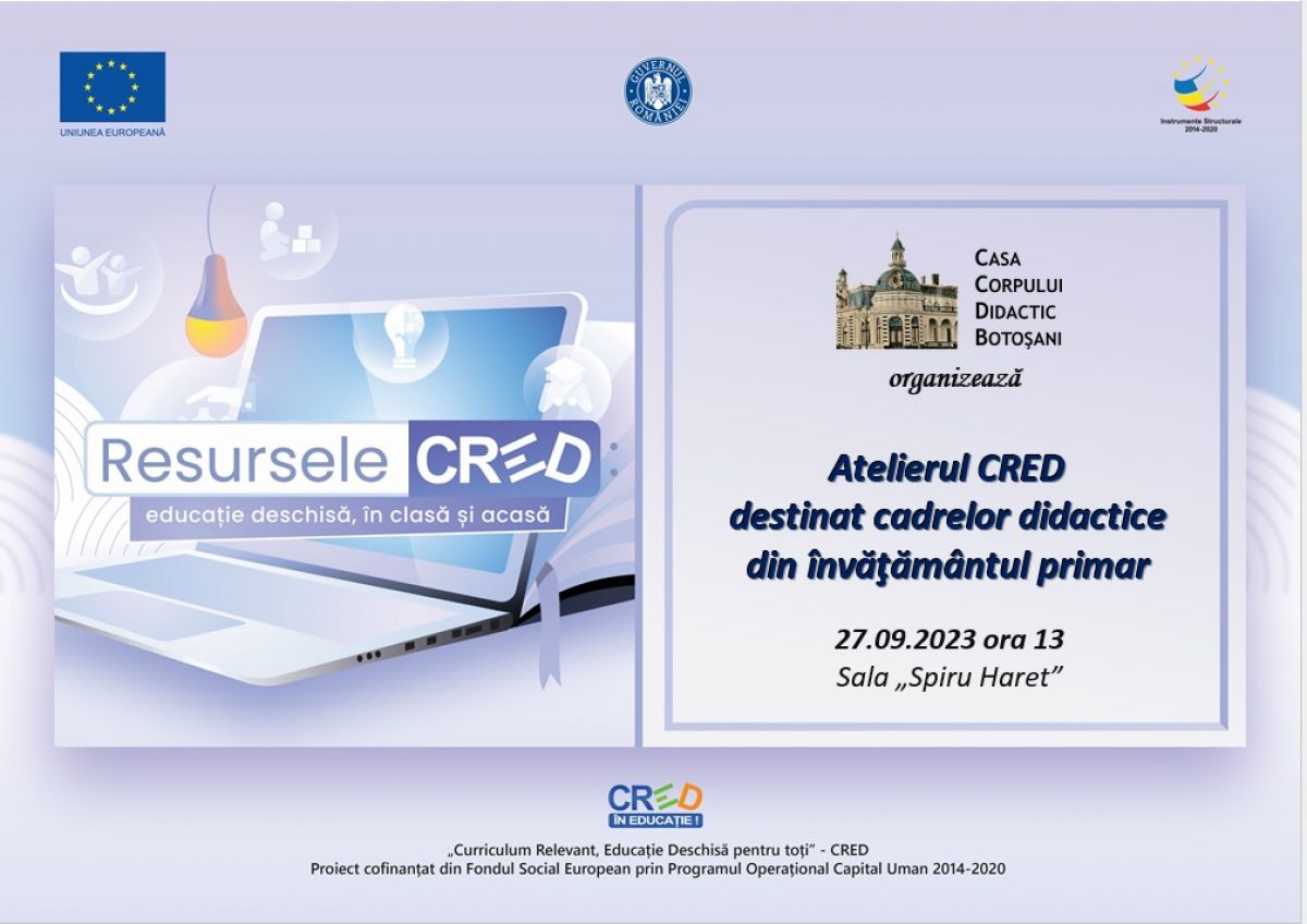 „Educație deschisă în clasă și acasă” promovată la Botoșani prin ateliere inedite