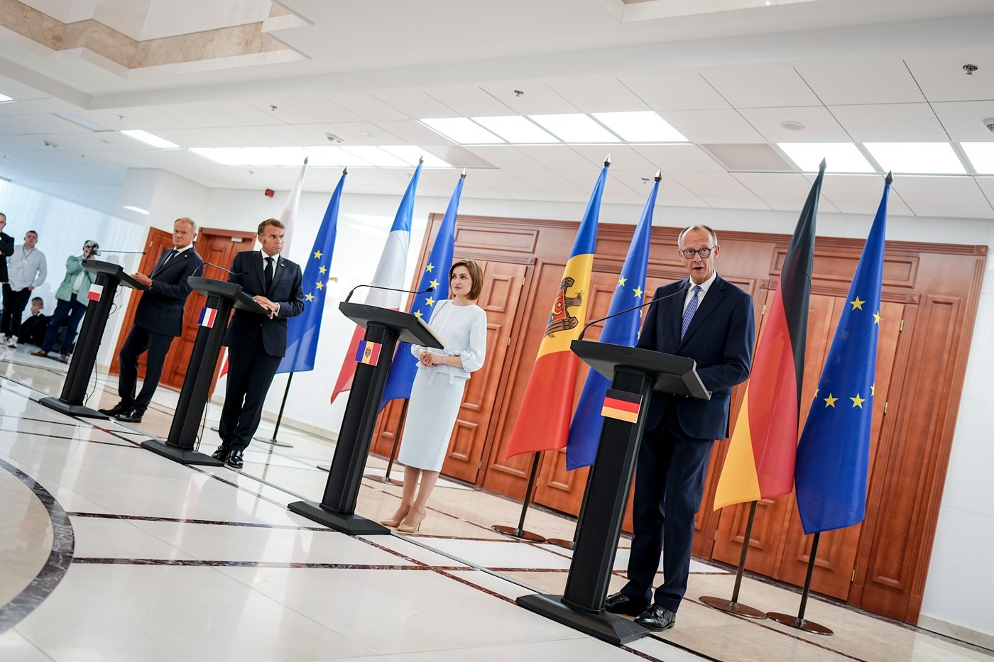 Lideri europeni de top, mesaj ferm de susținere pentru Republica Moldova la Chișinău