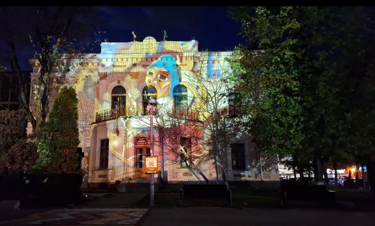 proiectie video pe noiua institutie de la botosani.j