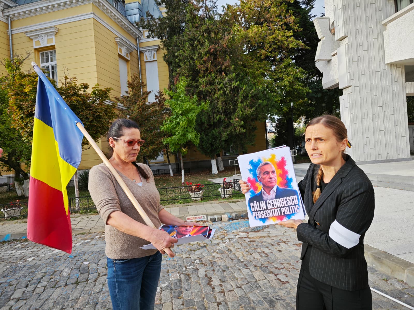 protest la Botoșani pentru calin georgescu