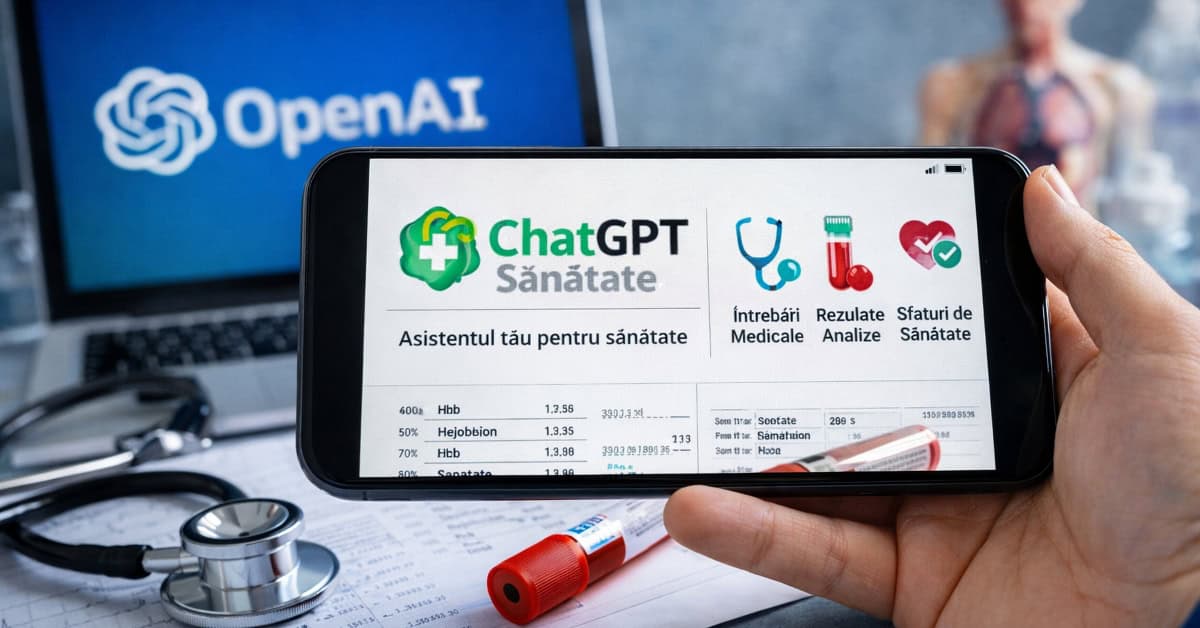 ChatGPT Sănătate, lansat de OpenAI: răspunsuri medicale și interpretare analize, direct pe telefon