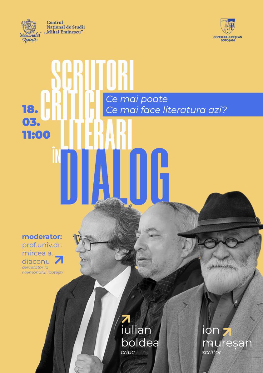 Dialoguri literare la Memorialul Ipotești: critici și scriitori față în față