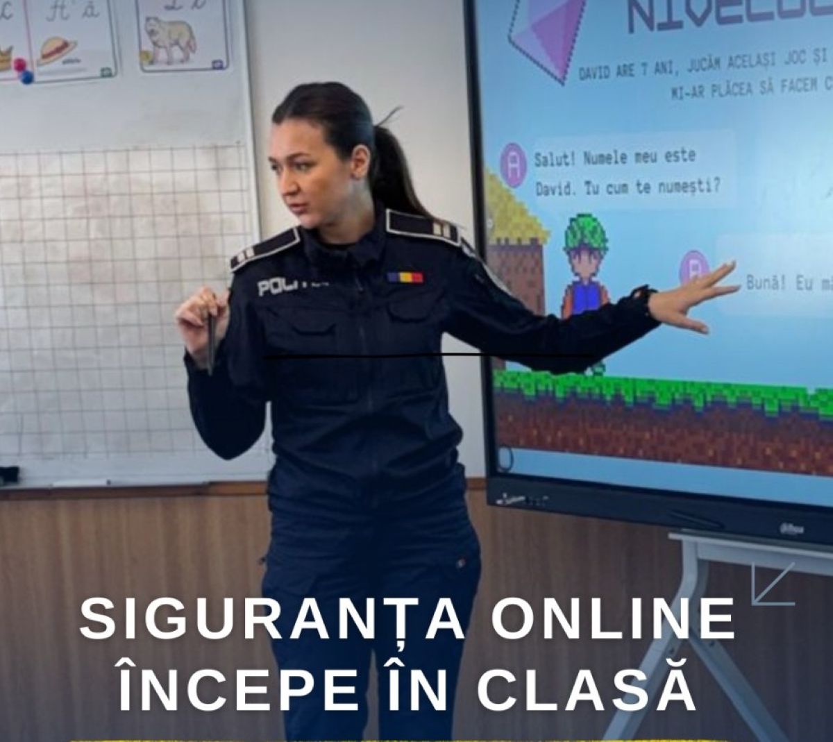 Polițiștii au stat de vorbă cu elevii în cadrul „Școlii Siguranței Tedi”