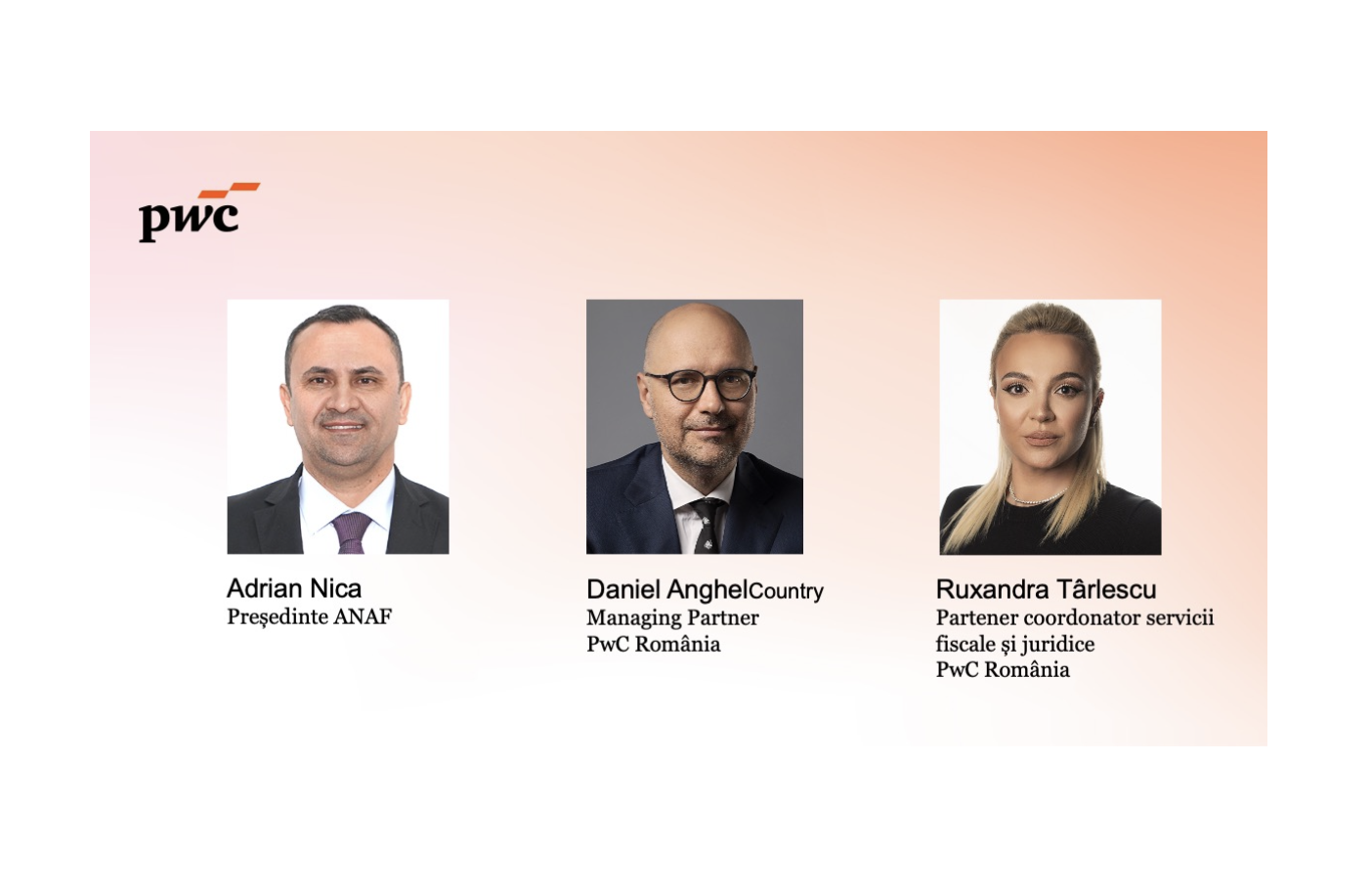 Președintele ANAF, Adrian Nica, dialoghează despre reforma fiscală la Conferința PwC