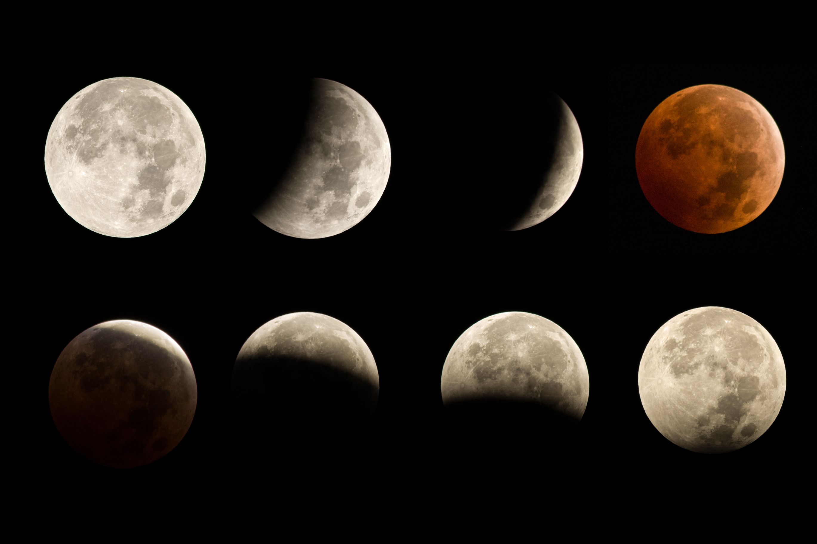 Eclipsă totală de Lună, vizibilă din România: Când va fi maximul fenomenului