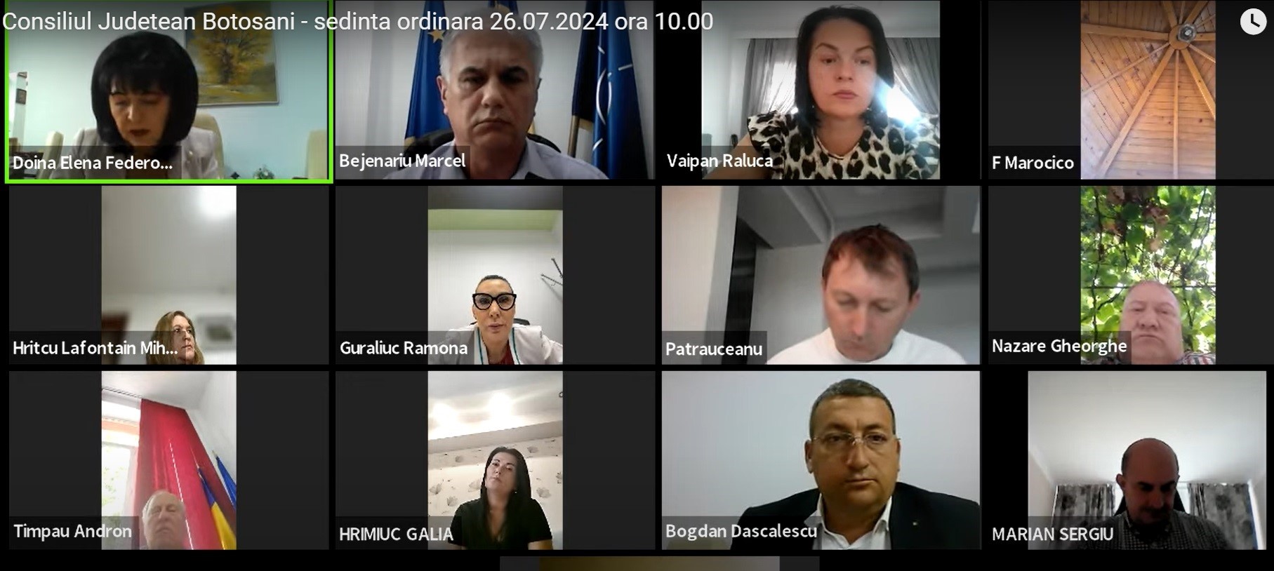 Consilierii județeni s-au mutat în online cu ședințele, voturi pe bandă rulantă