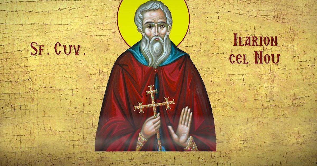 Sfântul Cuvios Ilarion cel Nou: model de credință și curaj în fața prigoanei