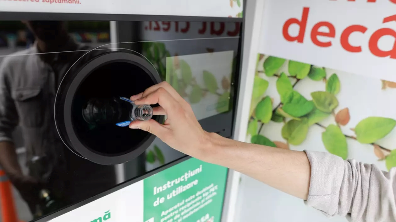 Veste bună pentru cei care reciclează sticlele de plastic și dozele: Un supermarket le ridică direct de acasă