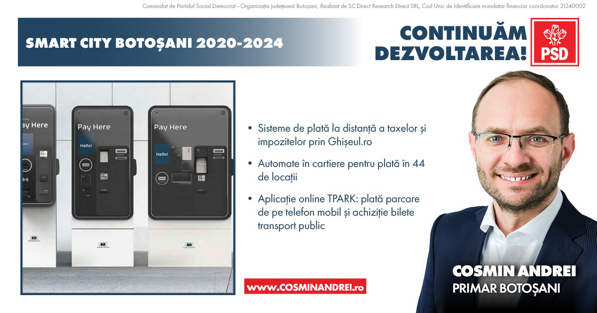 PSD Botoșani: Ce a făcut administrația Cosmin Andrei pentru reducerea birocrației prin digitalizarea serviciilor primăriei municipiului Botoșani