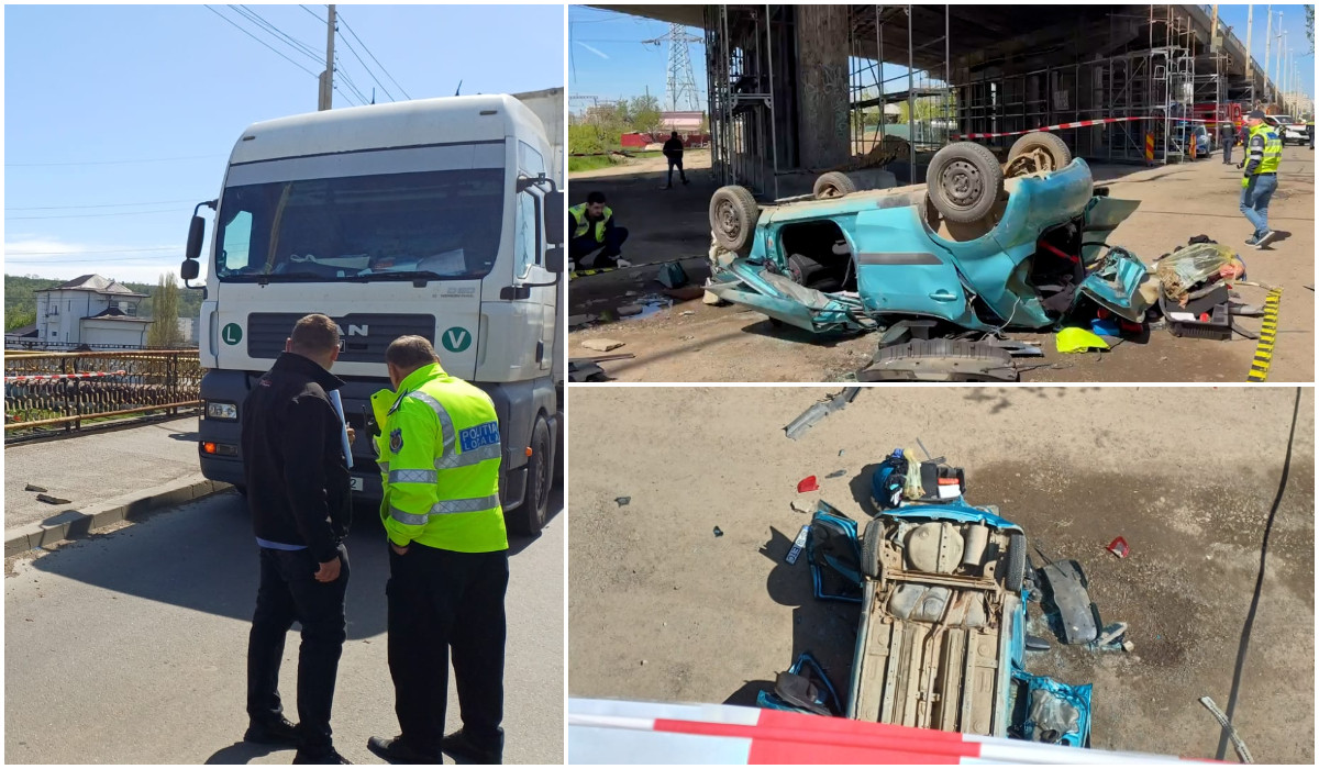 soferita moarta a zburat de pe pod.