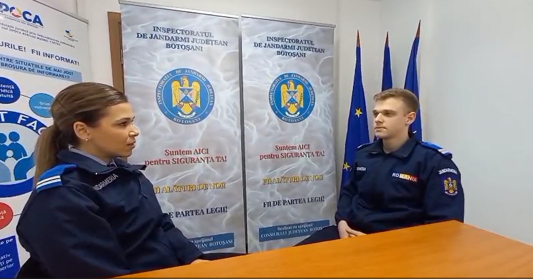 Tânărul jandarm care vrea să lucreze la Botoșani: Au pus suflet și mi-au dăruit din experiența lor – VIDEO