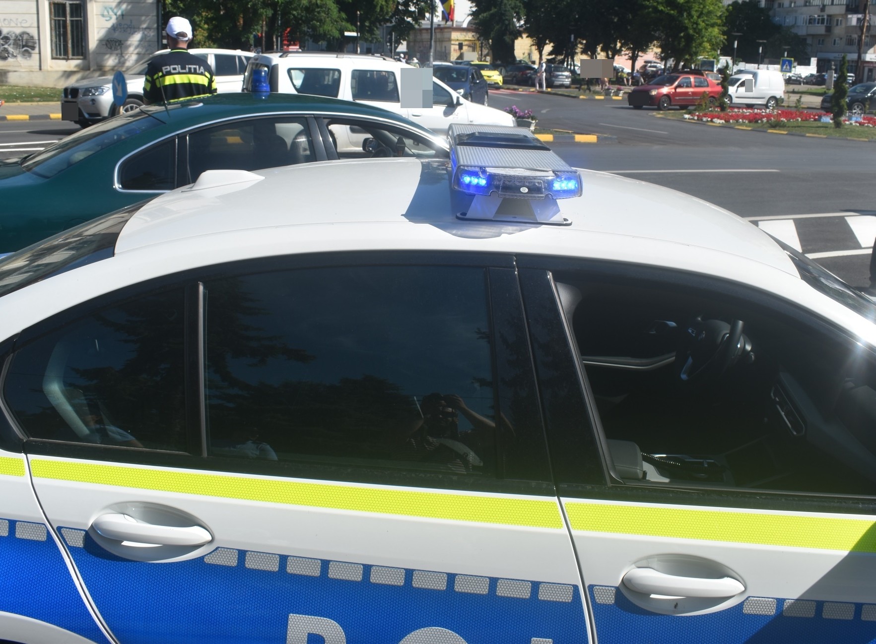 Un șofer care abia putea vorbi a fost dat jos de la volan pe strada Marchian 