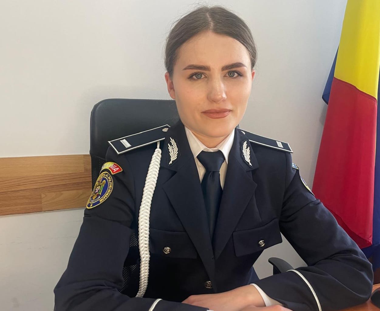 Iasmina, tânăra polițistă care și-a ales locul de muncă la Botoșani datorită mediei de absolvire