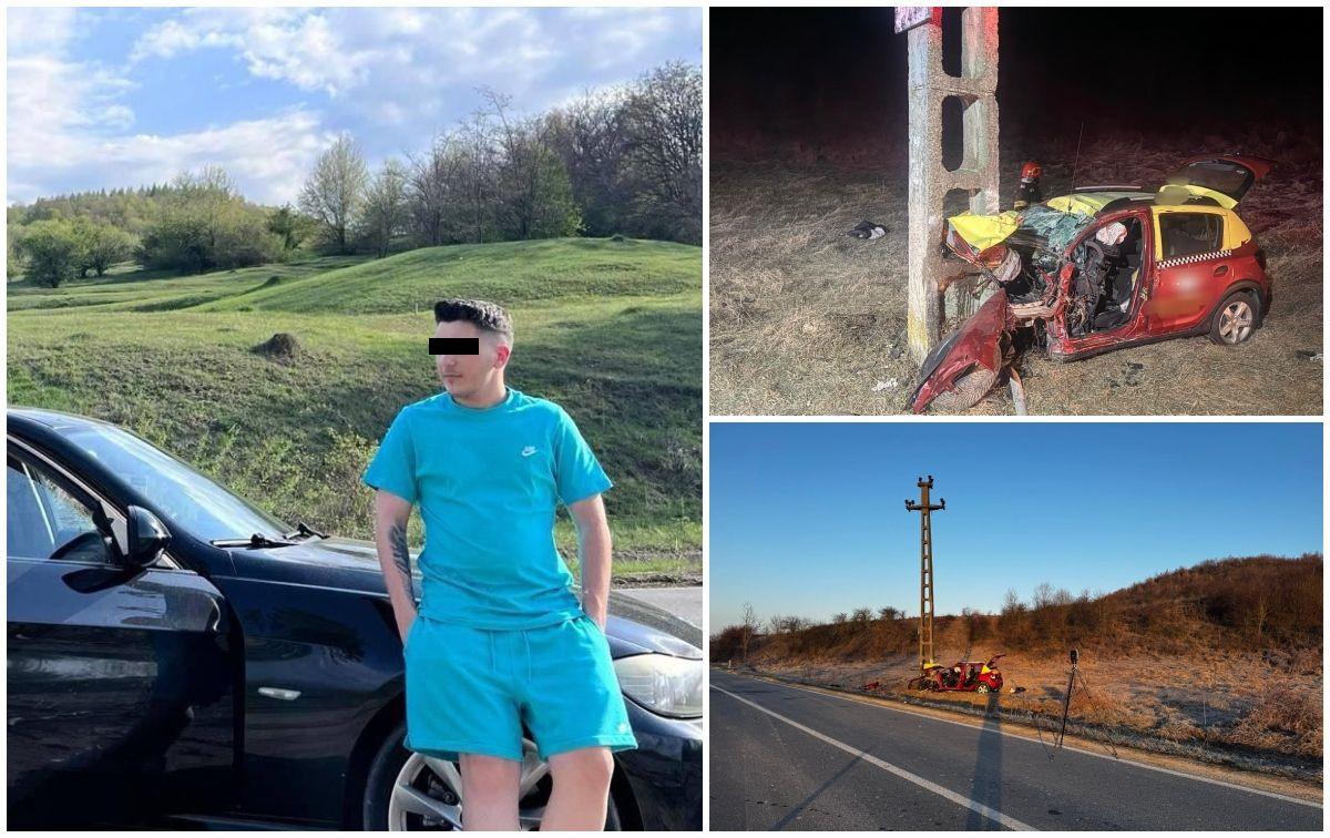 TRAGEDIE: Un tânăr a intrat intenționat cu taxiul într-un stâlp electric după ce a pierdut bani la păcănele