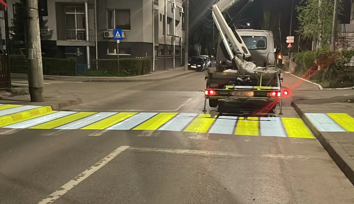 teste cu laser pe trecerile de pietoni