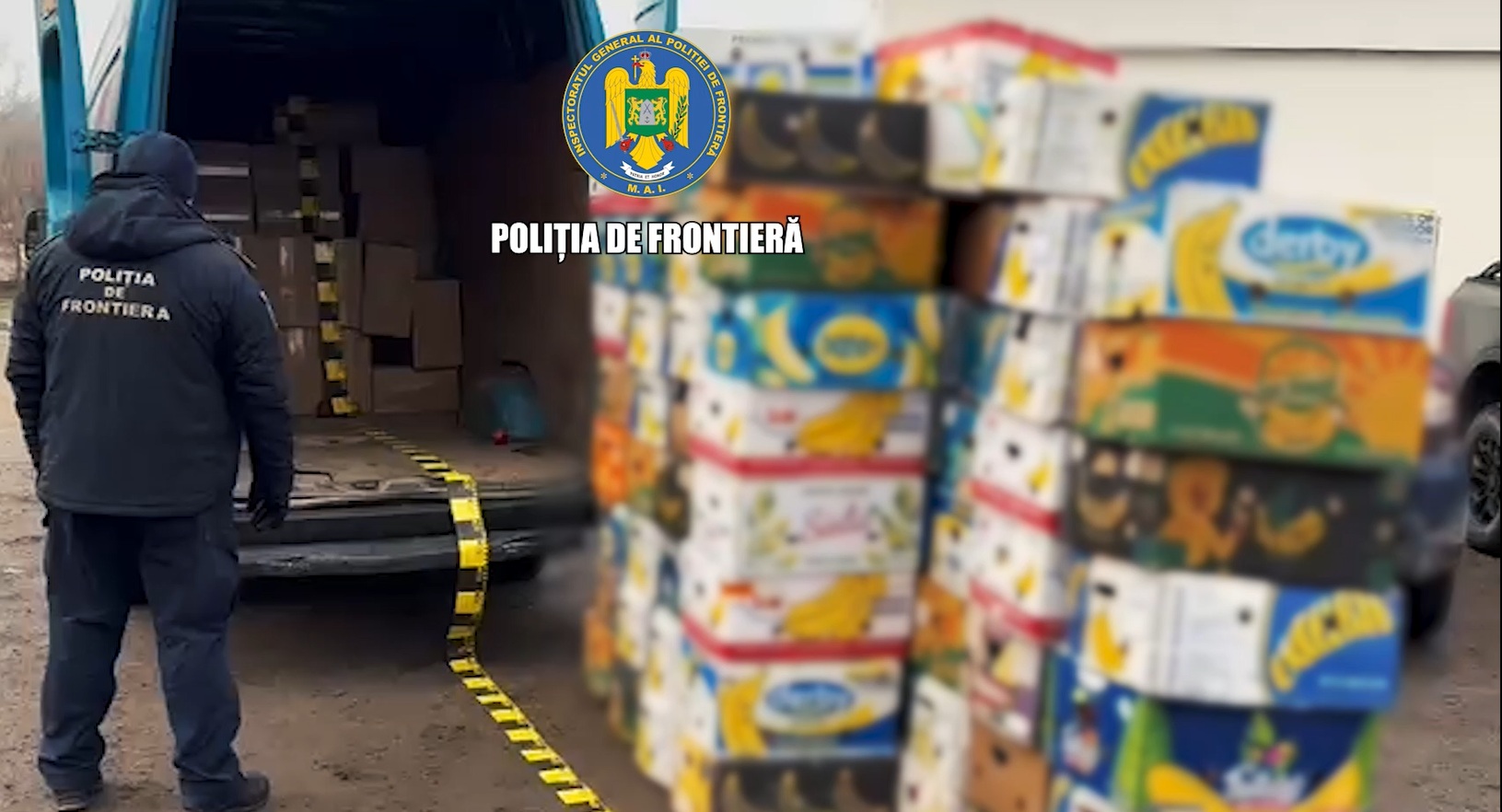 Captură de 350.000 de lei! Țigări ascunse printre fructe, șoferul a fost reținut – VIDEO 