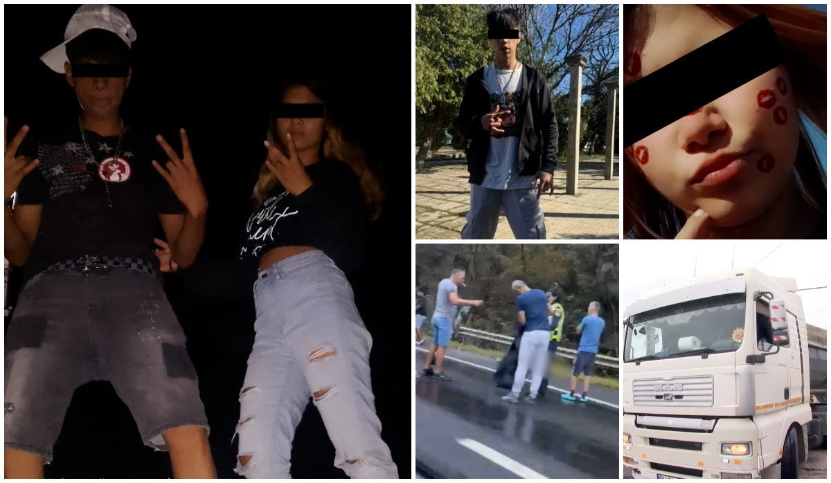 FILMUL tragediei cu cei doi tineri care s-au aruncat îmbrățișați în fața unui tir: Nu ştiu ce a avut în minte să facă aşa ceva