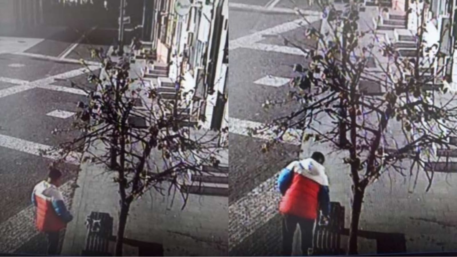 Dronă uitată pe o bancă din oraș: Polițiștii locali au prins „vinovatul” pe camerele video