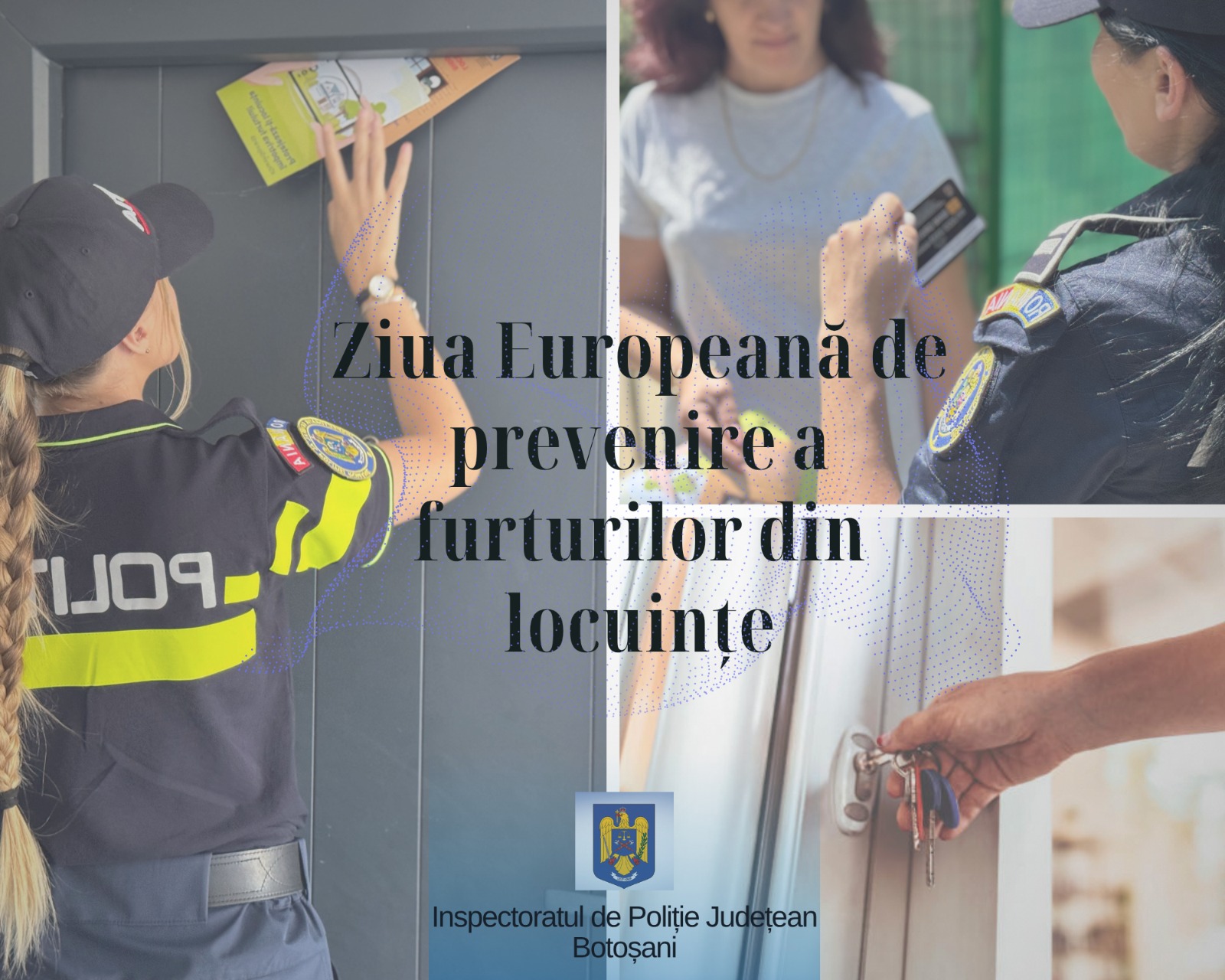 Botoșănenii învățați de polițiști cum să nu cadă pradă hoților