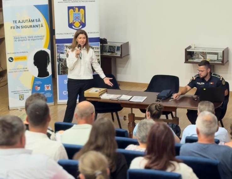 Polițiști, autorități și cetățeni, împreună împotriva violenței domestice, la Ipotești