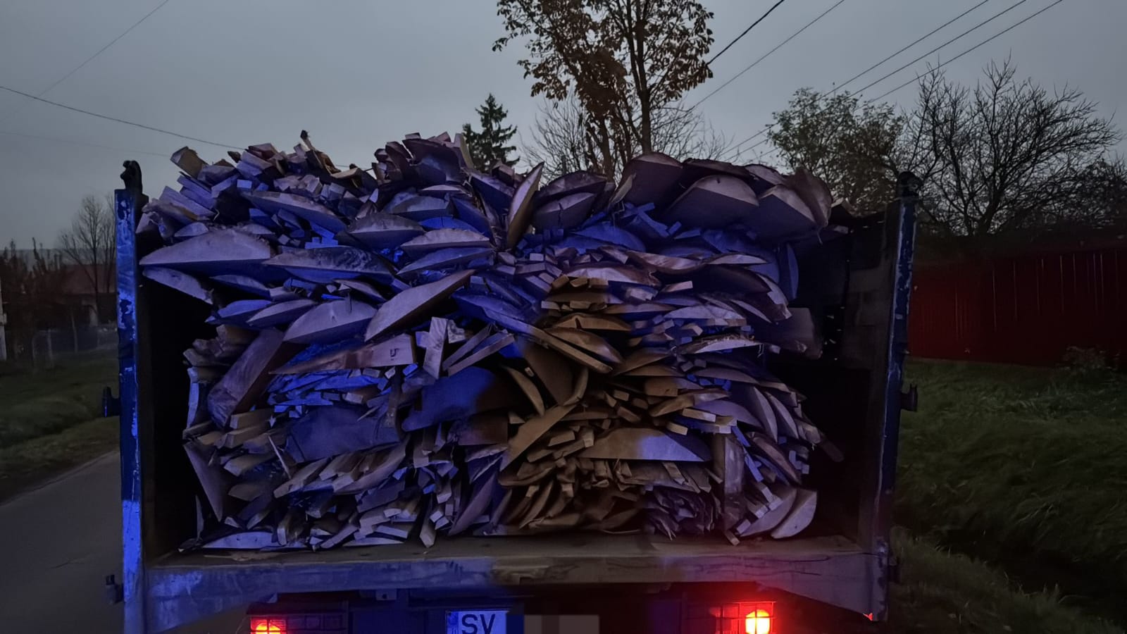 Sucevean prins cu lemne fără documente de polițiști la Botoșani