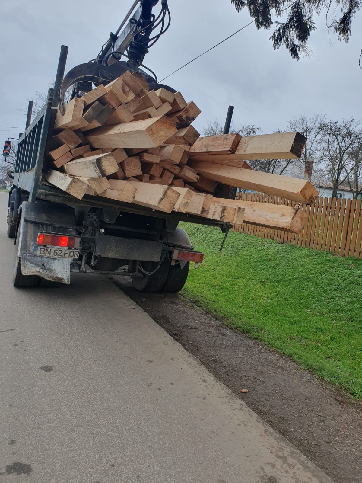 Lemn transportat ilegal pe drumurile din Dorohoi: Polițiștii au aplicat amenzi și au confiscat încărcătura