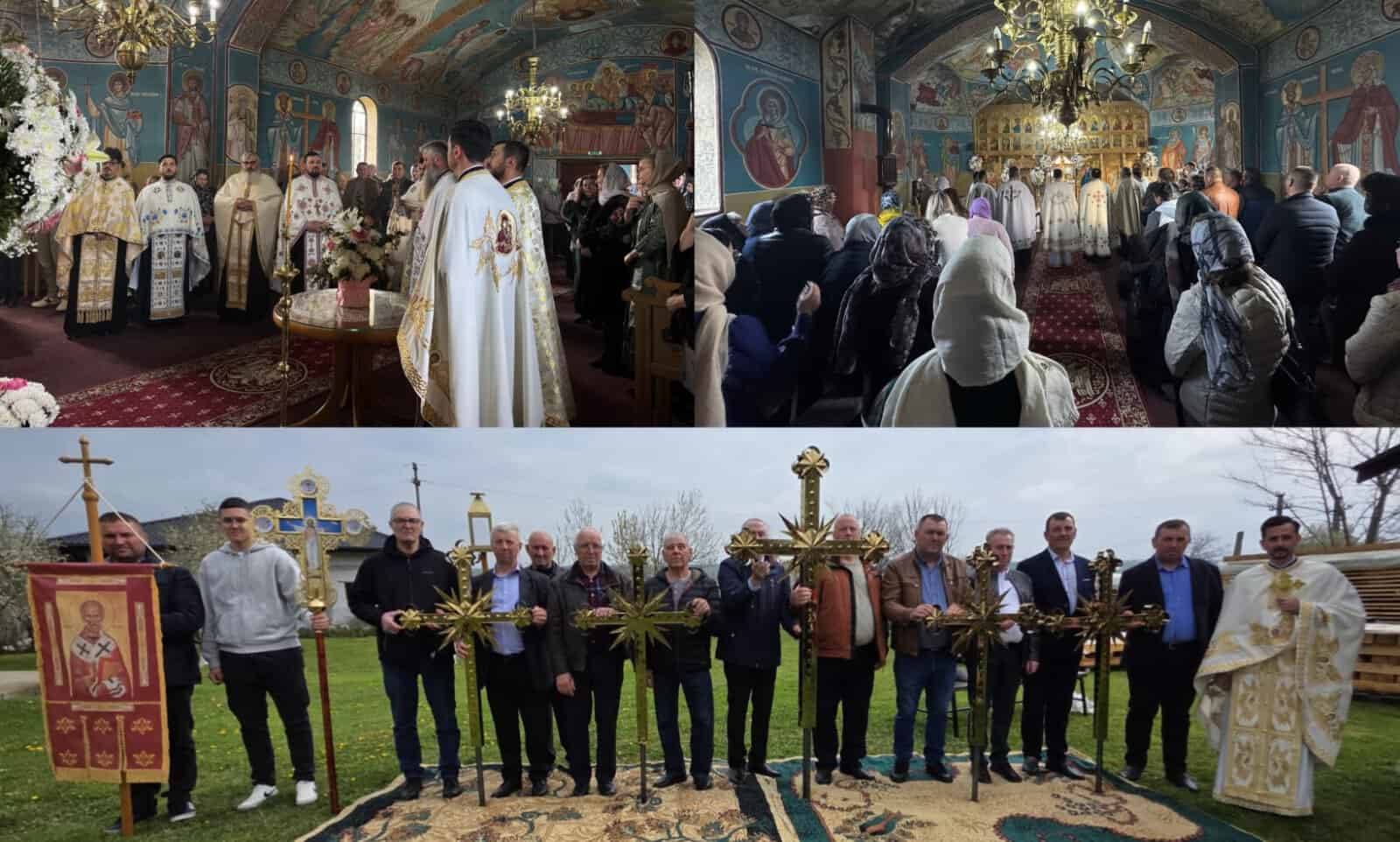 Sărbătoare cu emoție la Siliștea, Stăuceni: hram, mulți preoți și sfințirea crucilor bisericii