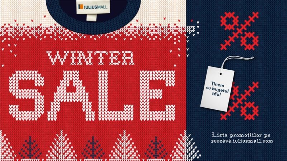 Descoperă reducerile de iarnă din Iulius Mall Suceava și bucură-te de sesiuni de shopping smart, cu oferte de până la 70%!