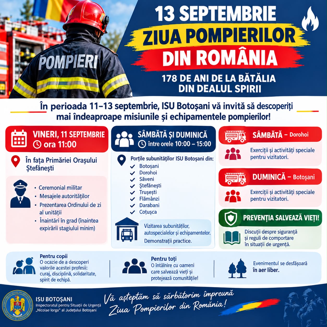 ziua pompierilor marcata la botosani