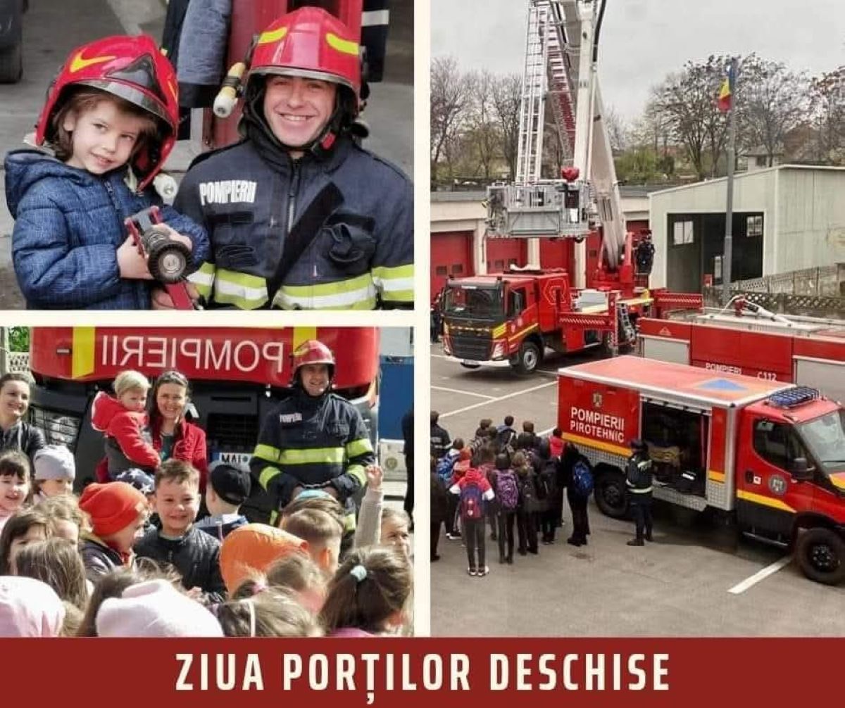 Pompierii îi așteaptă pe copii la sediile lor din opt localități 